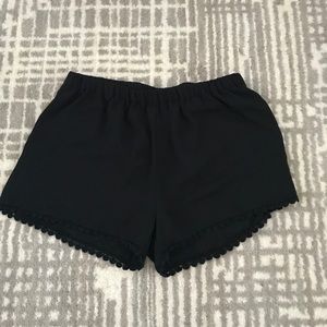 LA Hearts Crochet-Trimmed Mini Shorts